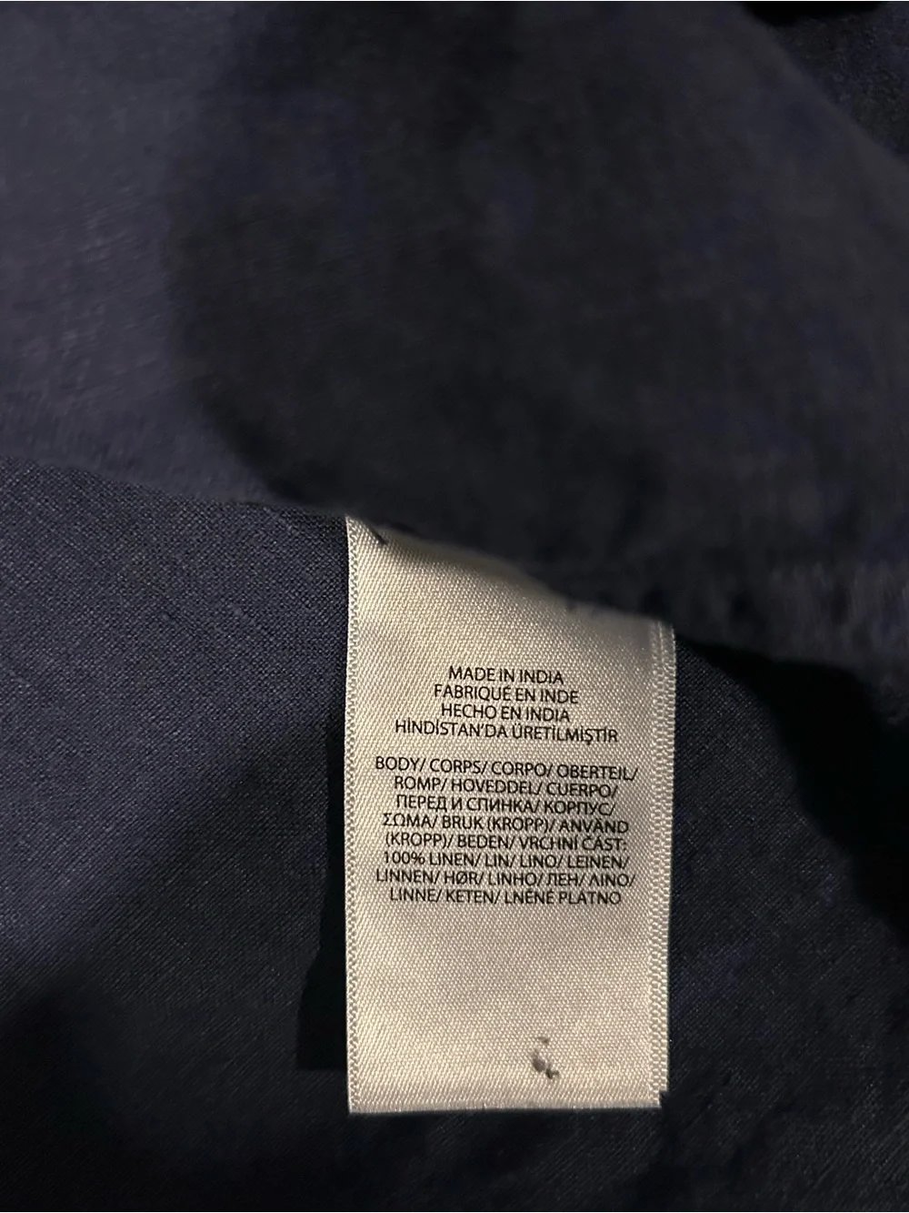 Polo by Ralph Lauren LinenNavy Long-Sleeve Button-Down shirt